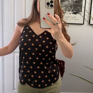 Express Black and Gold Strappy Camisole